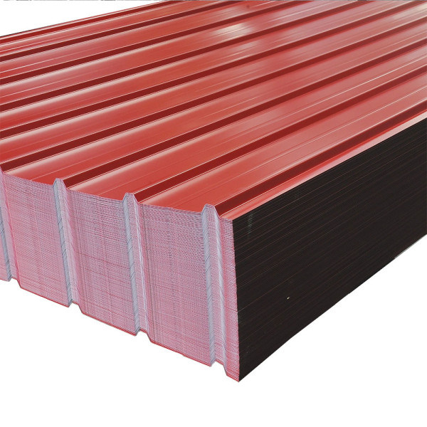 Tabla cutata galvanizata, 0.30 mm, rosu ral 3011, 900 x 2000 m