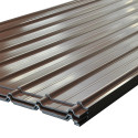 Tabla cutata galvanizata, Grosime 0.40 mm, maro RAL 8017, 900 x 2000